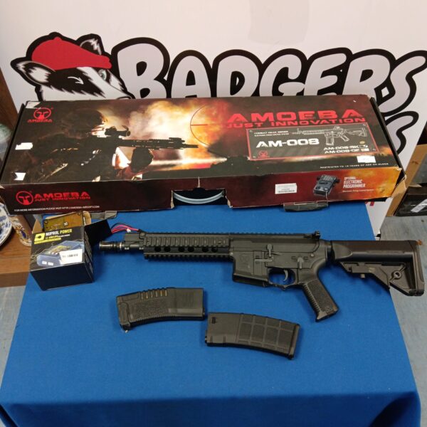 Amoeba AM-008 airsoft rifle, tactical electric gun for airsoft enthusiasts.
