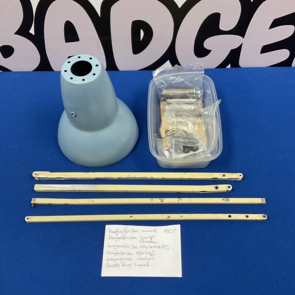 Vintage Anglepoise spare parts lot including springs and arms.