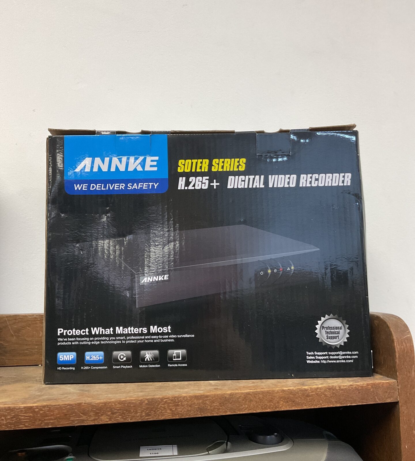 Annke Soter Series H.265+ digital video recorder front view.