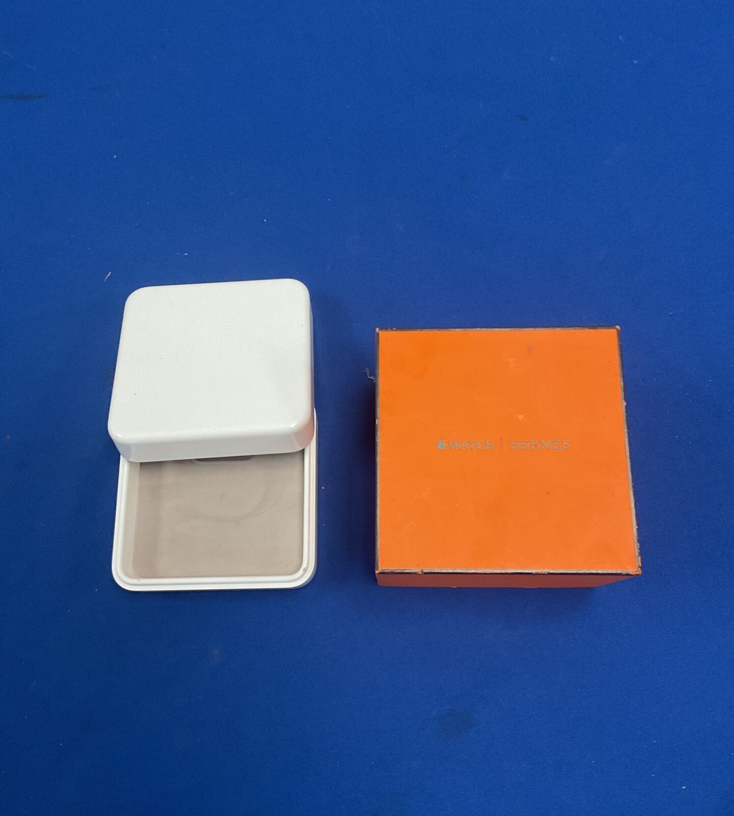 Empty Apple Watch Hermes box in excellent condition.