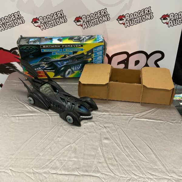 Vintage 1995 Kenner Batman Forever Batmobile in original box.