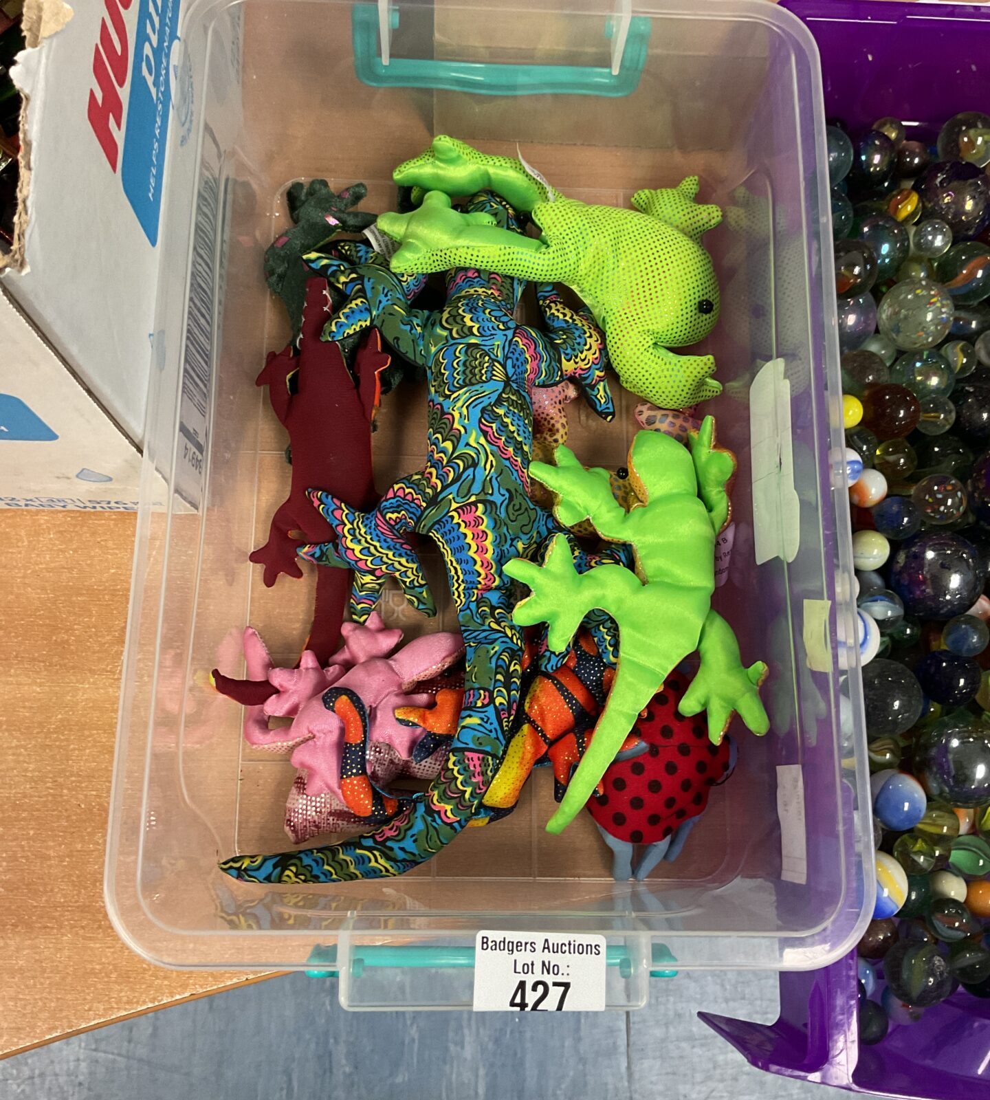 Colourful bean bag plush toy lot for collectors.