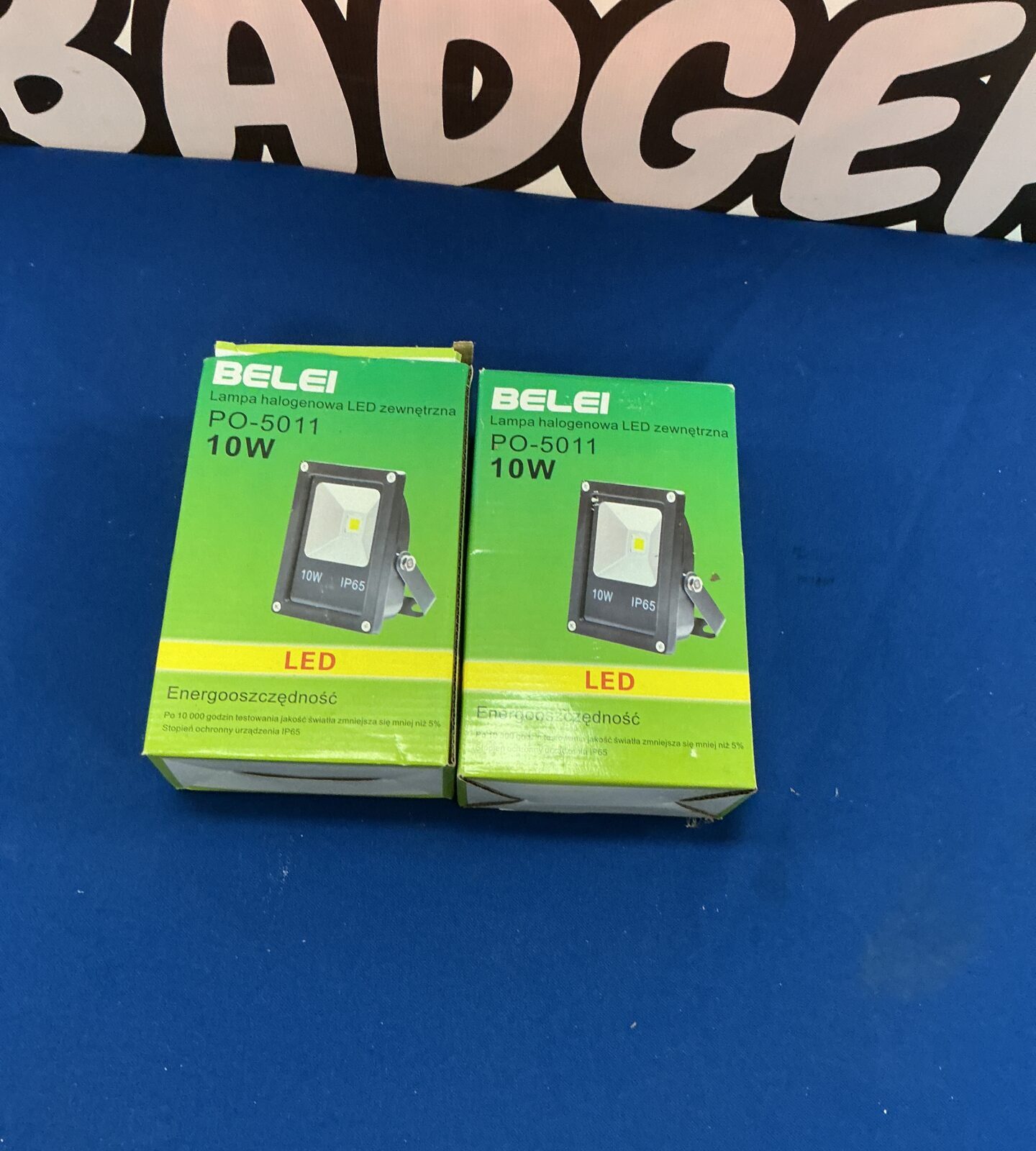 Pair of Belei PO-5011 LED lights for outdoor garden lighting.