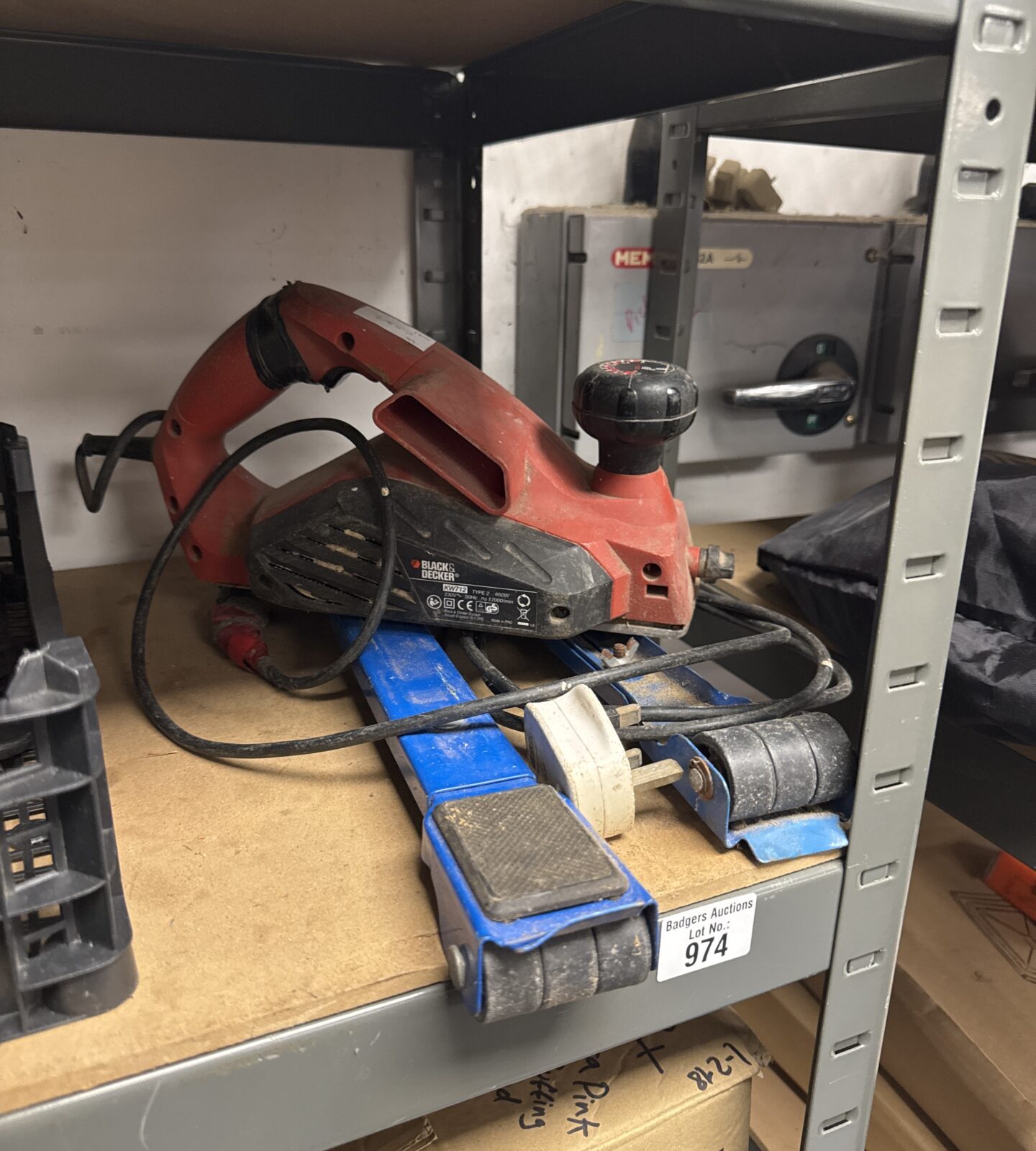 Black & Decker KW12 electric planer in used condition.