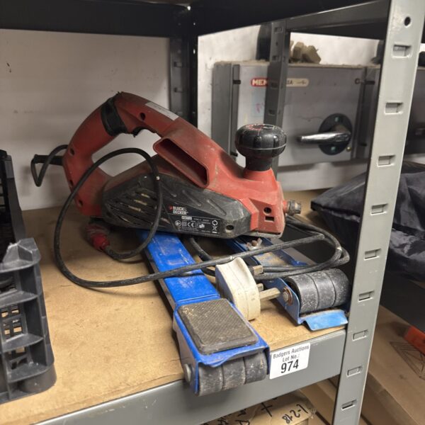 Black & Decker KW12 electric planer in used condition.