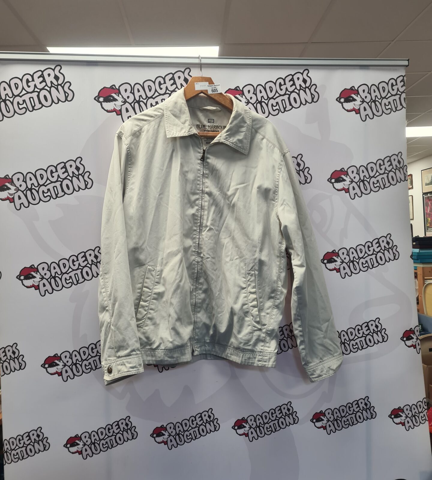 Blue Harbour water resistant cotton jacket for men.