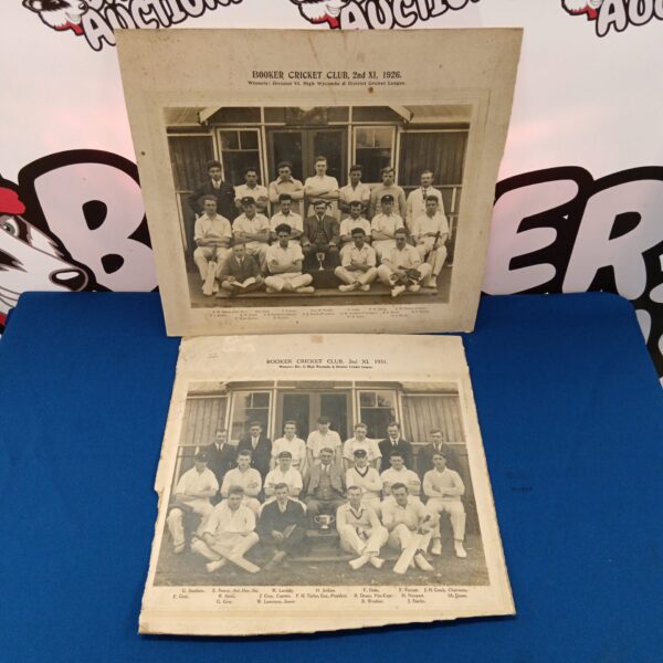 Vintage 1926 photograph of the Booker Cricket Club team.