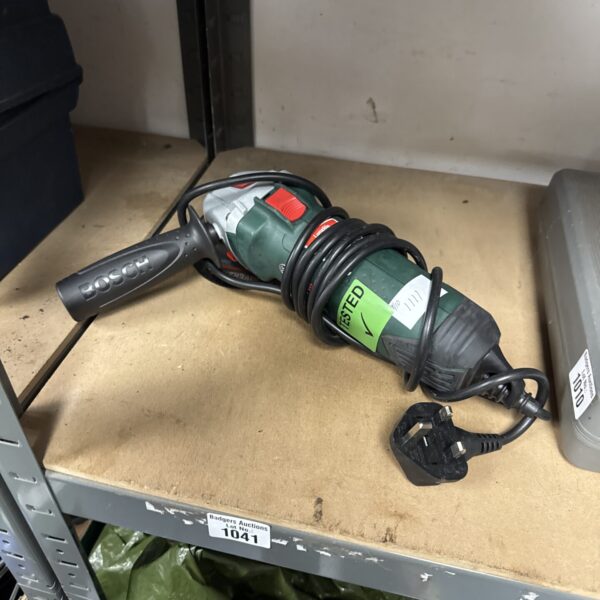 Working Bosch angle grinder, a powerful DIY and workshop tool.