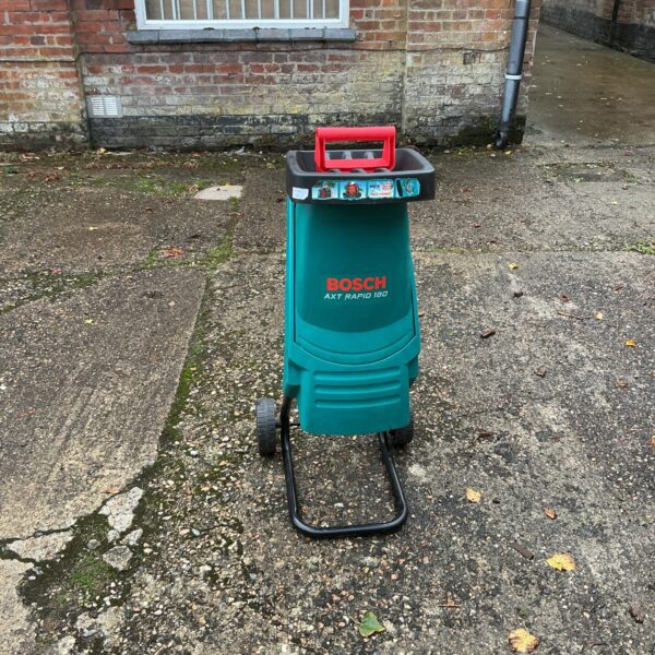 Bosch electric garden shredder for efficient garden waste disposal.