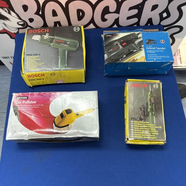 Vintage Bosch PHG 500-2 orbital sander in original packaging.