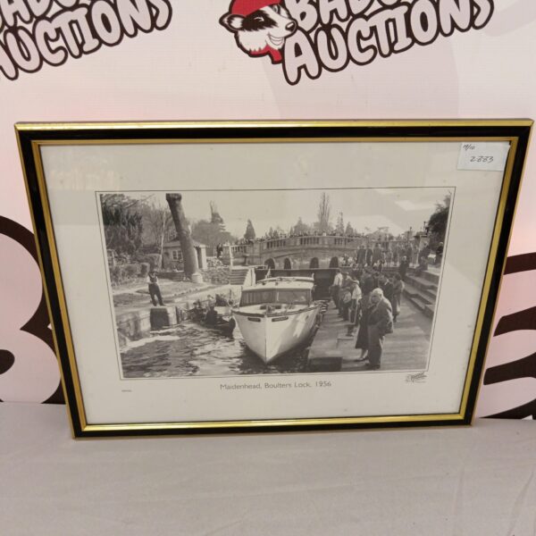 Vintage photograph of Boulter's Lock in Maidenhead on the River Thames.