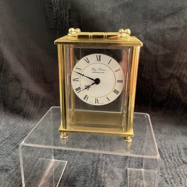 Antique brass carriage clock by Percy Davies, Gerrards Cross.