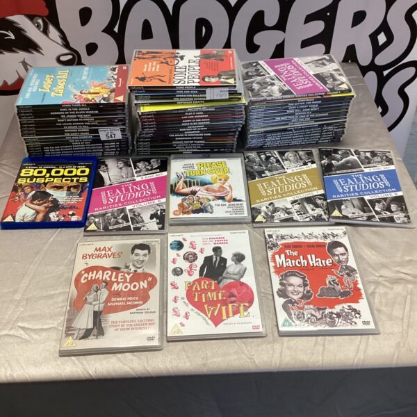 A collection of British film DVDs from Network, including classic titles.