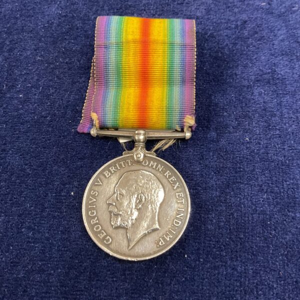 British War Medal 1914-1918 with ribbon, named to Private C. Leaf.