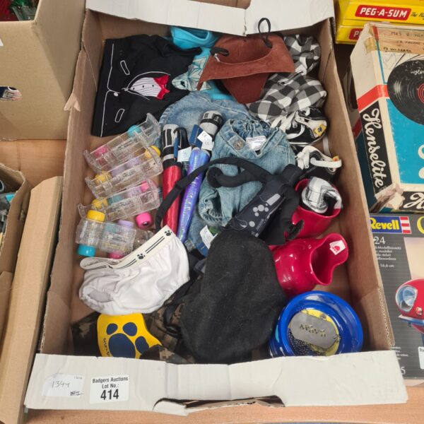 Large lot of Build a Bear accessories for customizing plush toys.