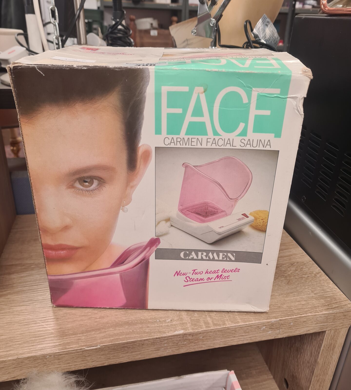 Vintage Carmen facial sauna for at-home beauty treatments.