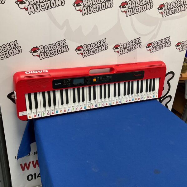 Black Casio Casiotone CT-S200 keyboard, a portable digital instrument.