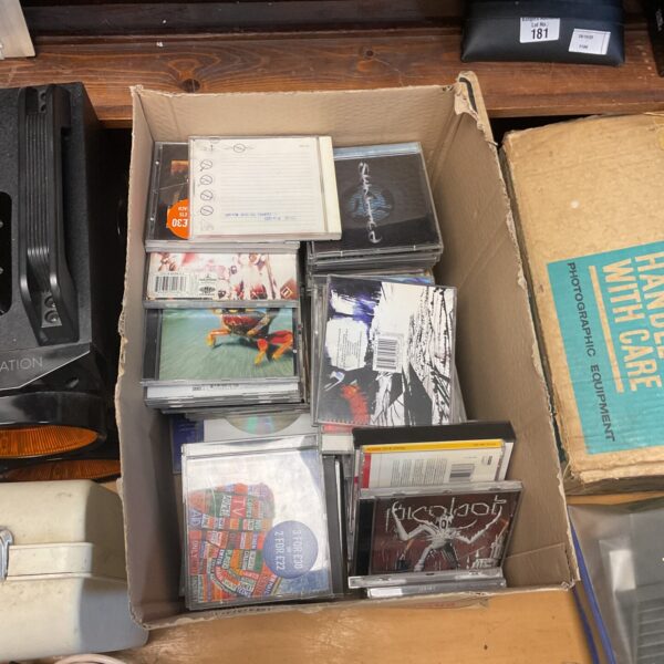Large mixed CD collection with various music albums.
