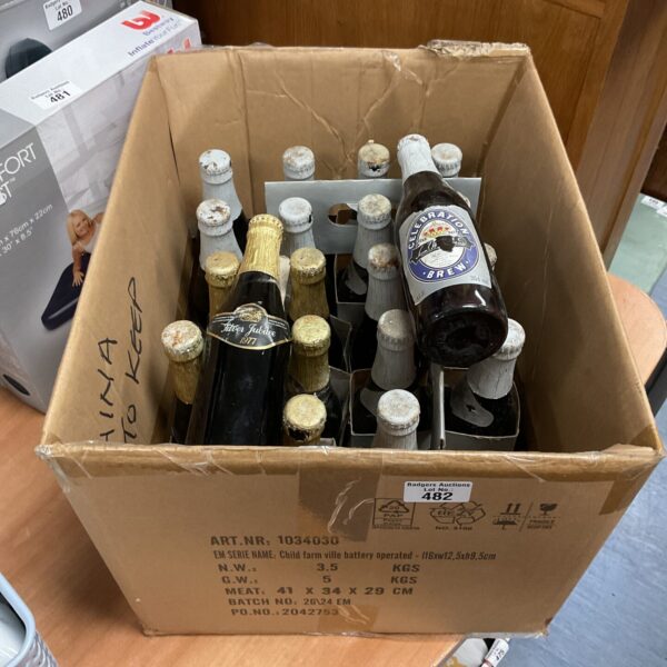 Vintage lot of Celebration Brew ale and Silver Jubilee beers.