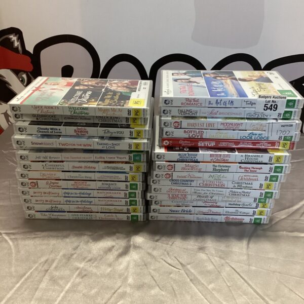 Christmas movie DVD bundle featuring festive holiday films.