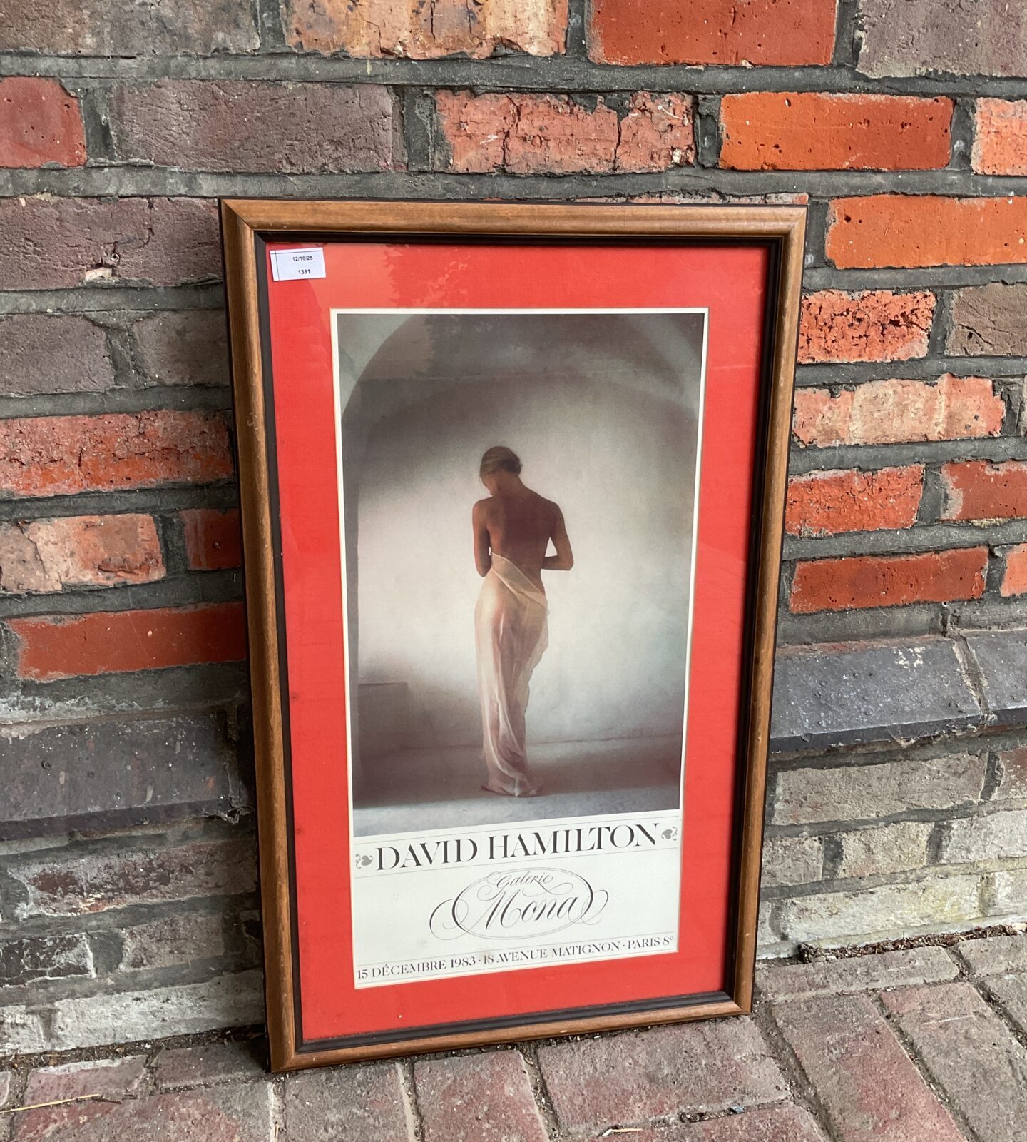 Vintage David Hamilton print from Galerie Mona, black and white nude art.