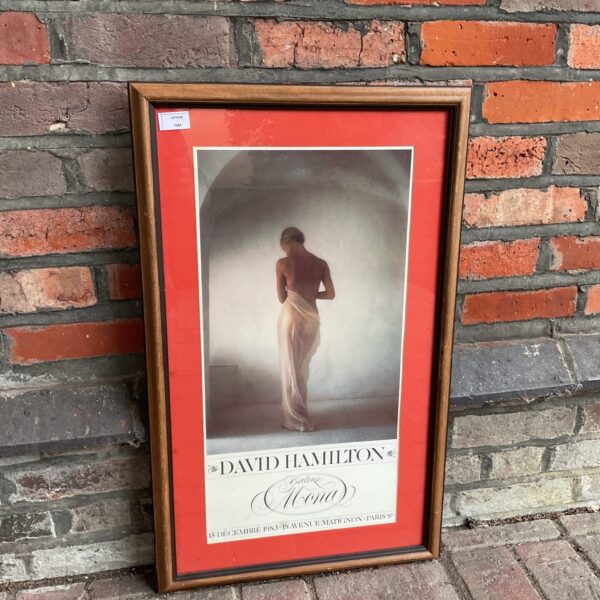 Vintage David Hamilton print from Galerie Mona, black and white nude art.