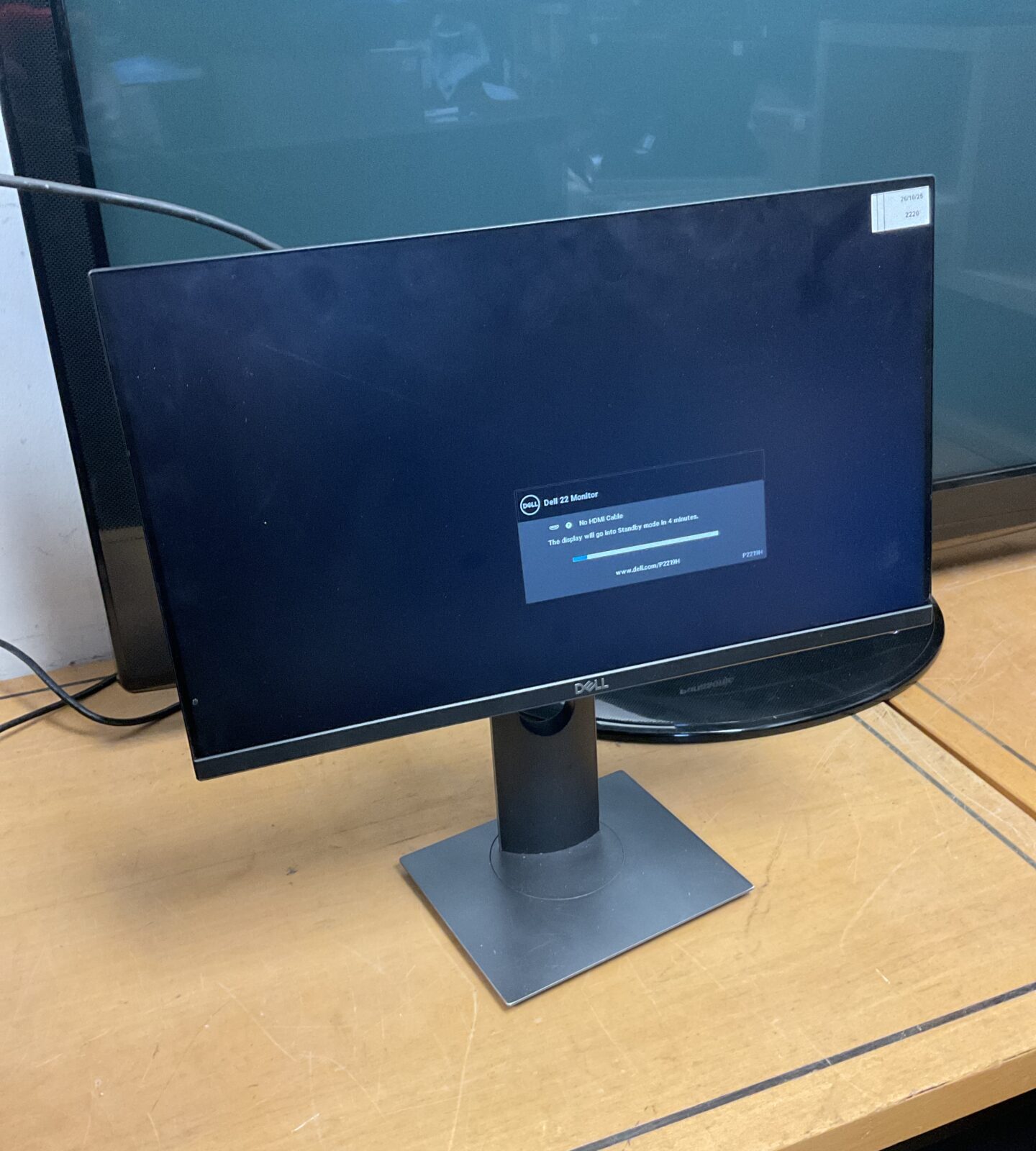 Dell 22 inch flatscreen monitor for computer use.