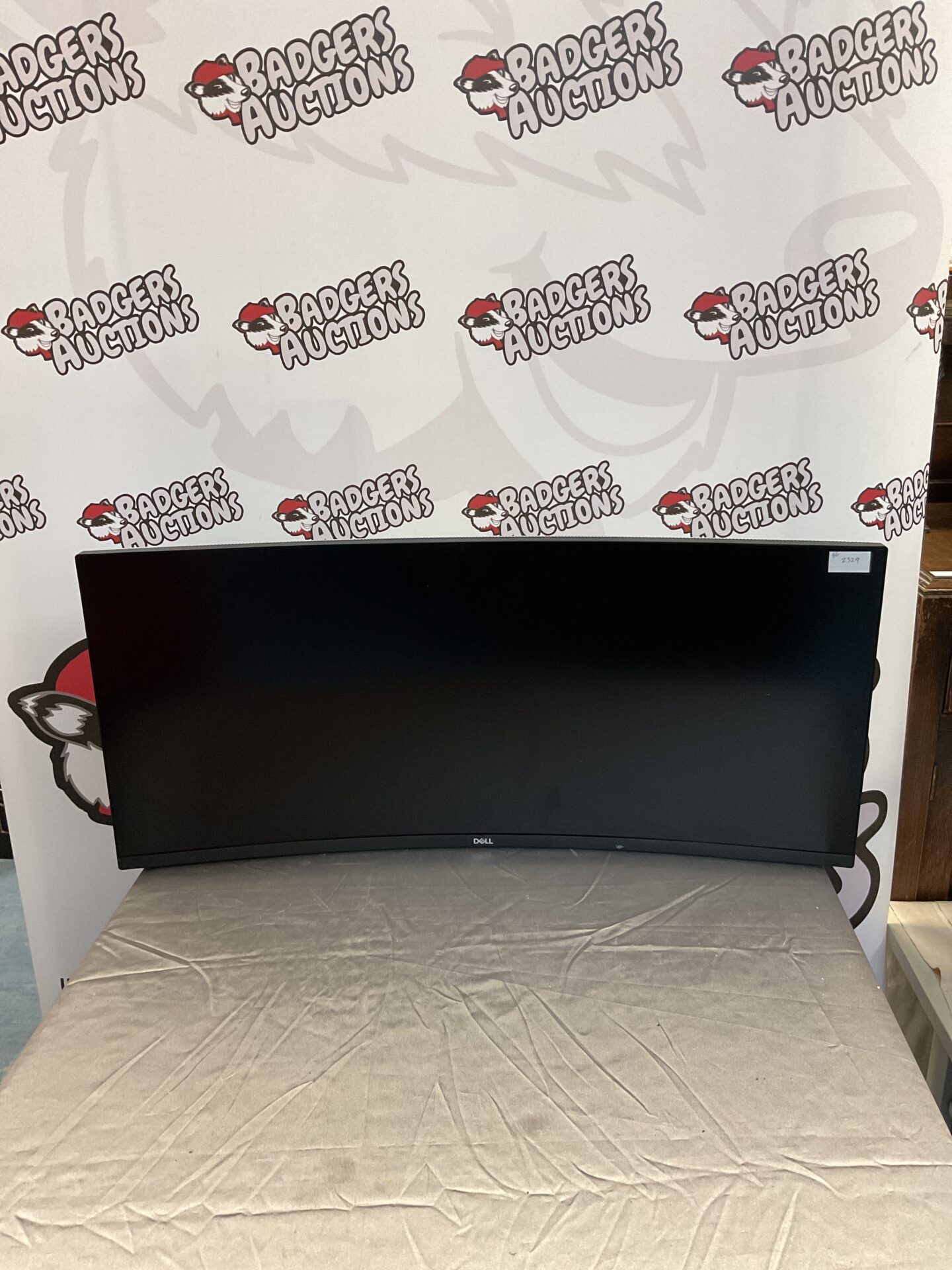 Dell S3423DWC curved monitor, widescreen computer display