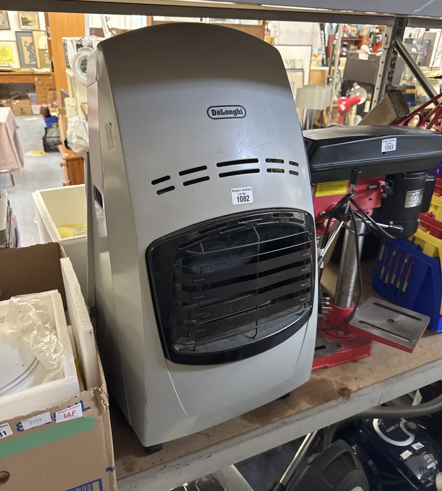 Vintage Delonghi gas heater for portable home heating.