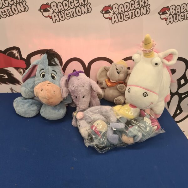 Disney and Despicable Me soft toys character collection.