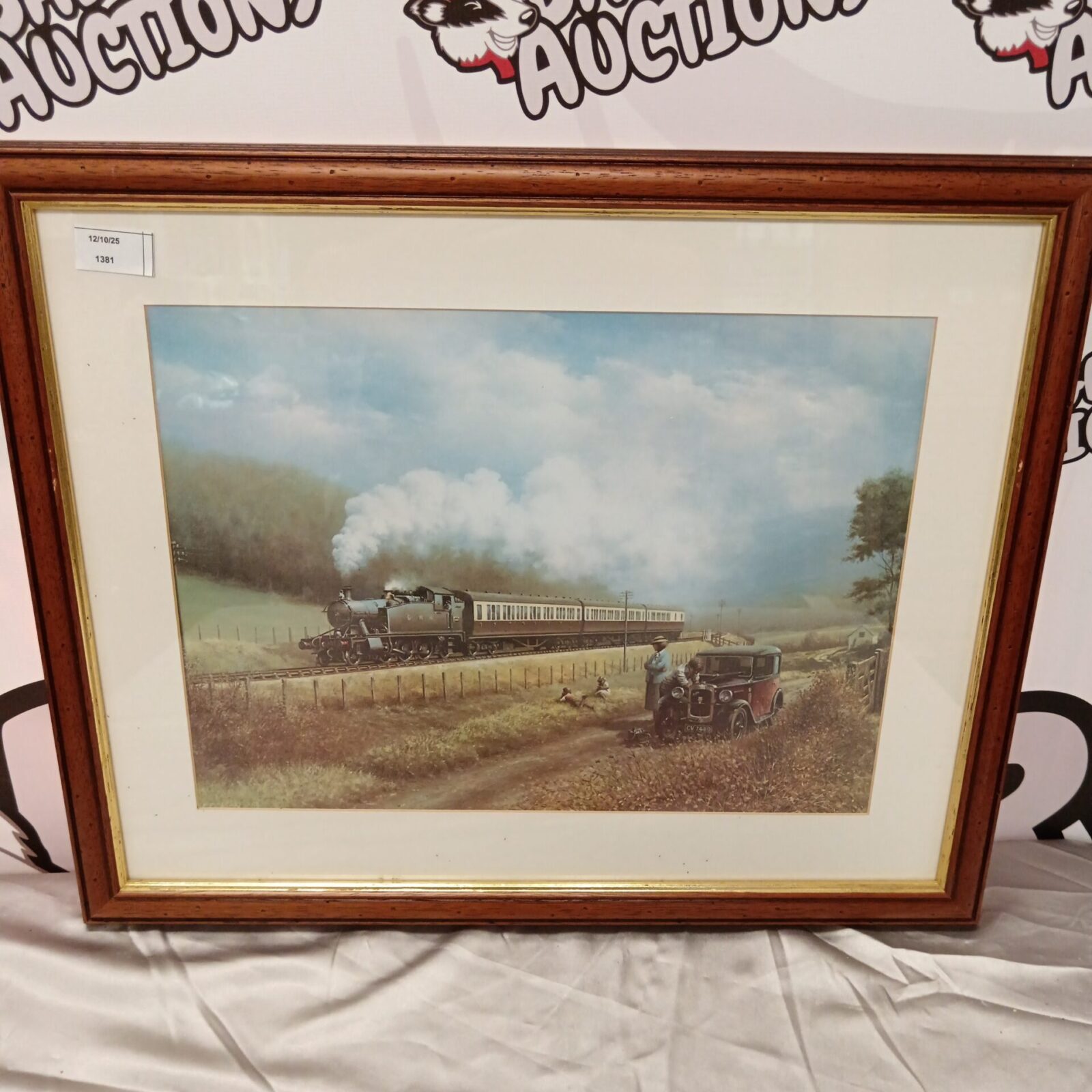 Framed Don Breckon print of a Great Western Railway steam train.