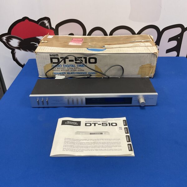 Vintage DT-510 audio digital timer, classic audio equipment.