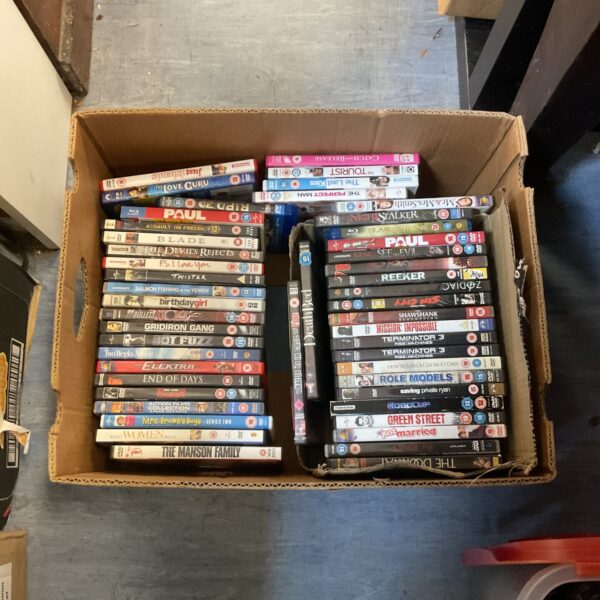 Large lot of DVD films for home entertainment and collecting.