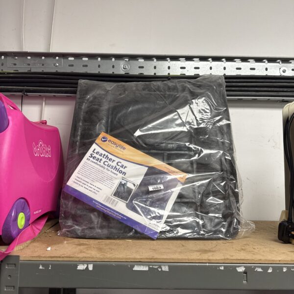 New Easylife leather car seat cushion for vehicle comfort and protection.
