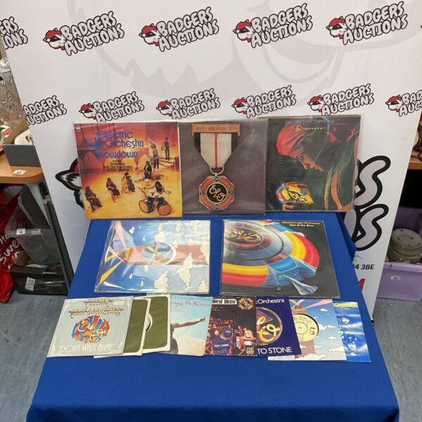 Electric Light Orchestra vinyl records and singles collection for sale.