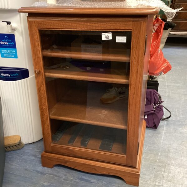Vintage Ercol fruit wood media cabinet in good condition.