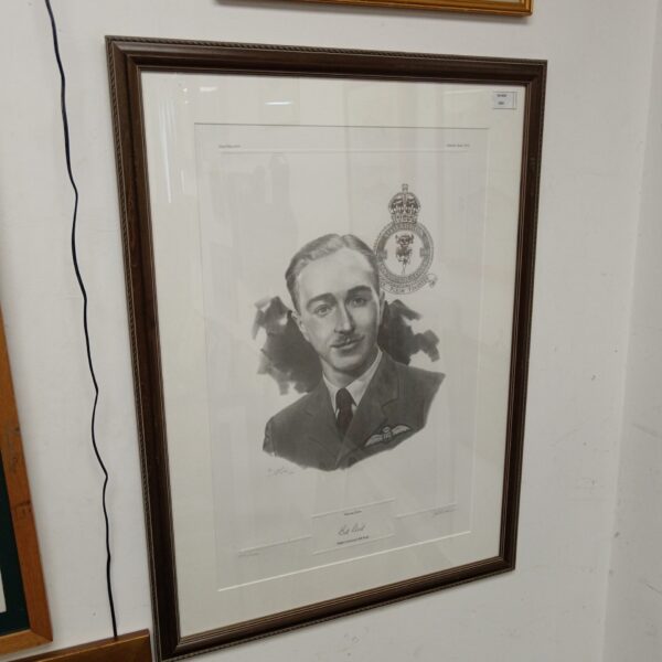 Limited edition print of Flight Lieutenant Bill Reid, signed by J G Teek.