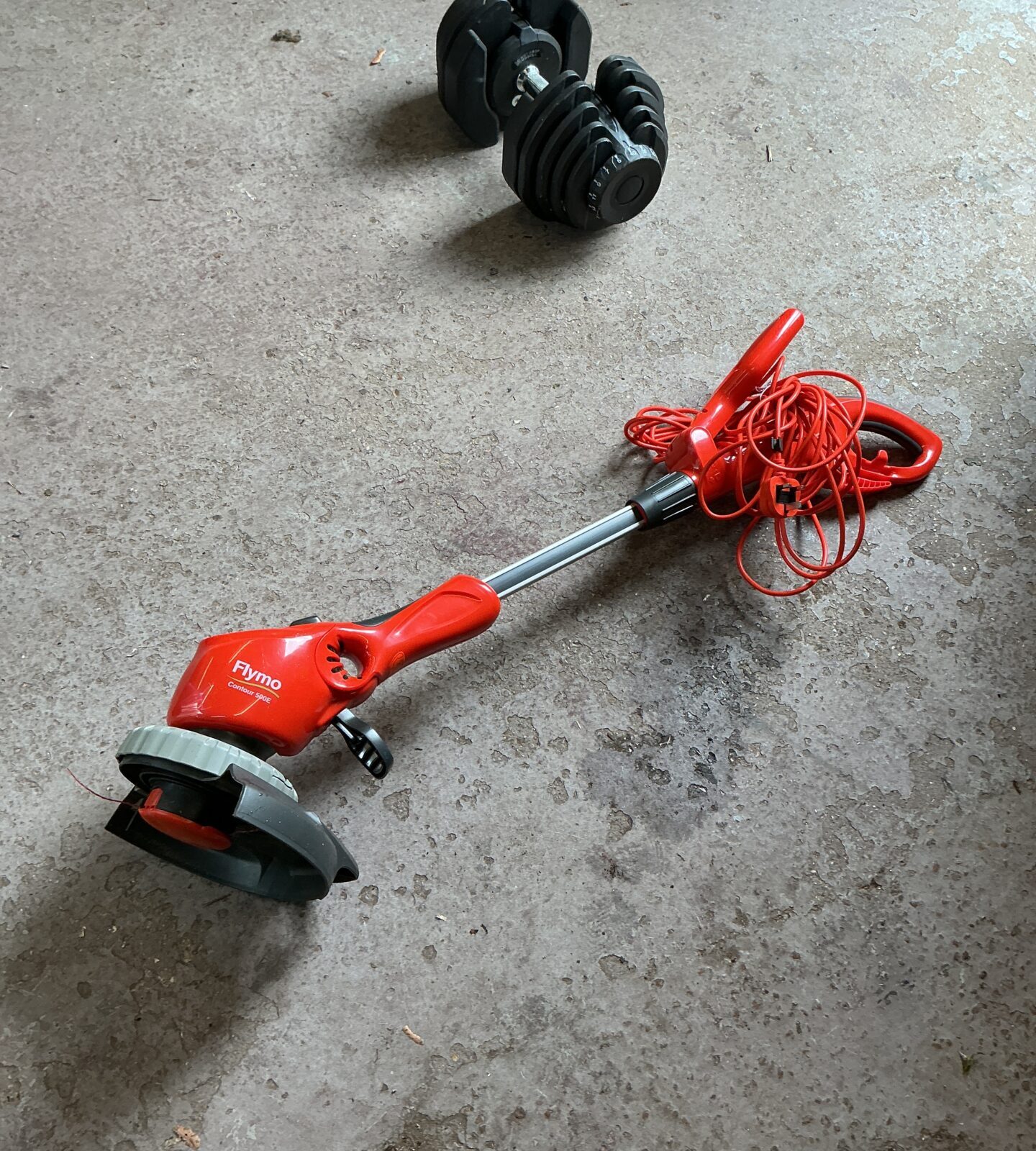 Flymo Contour 500E electric strimmer in used condition.