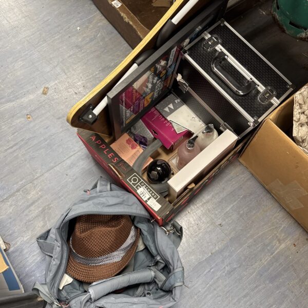 Vintage folding bed table from a house clearance lot.