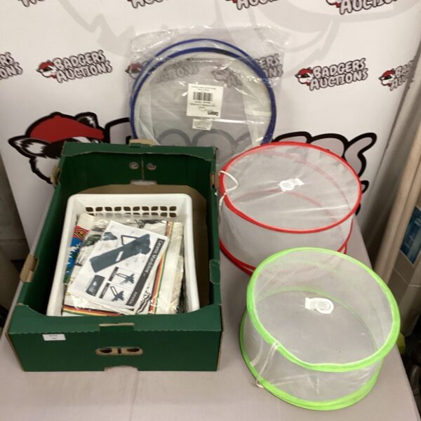 Clear plastic food covers set for kitchen use.