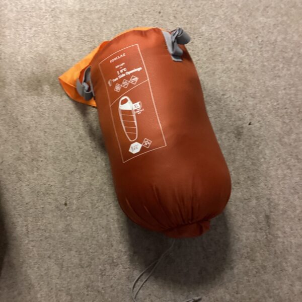 XL Forclaz 500 sleeping bag with two side openings.