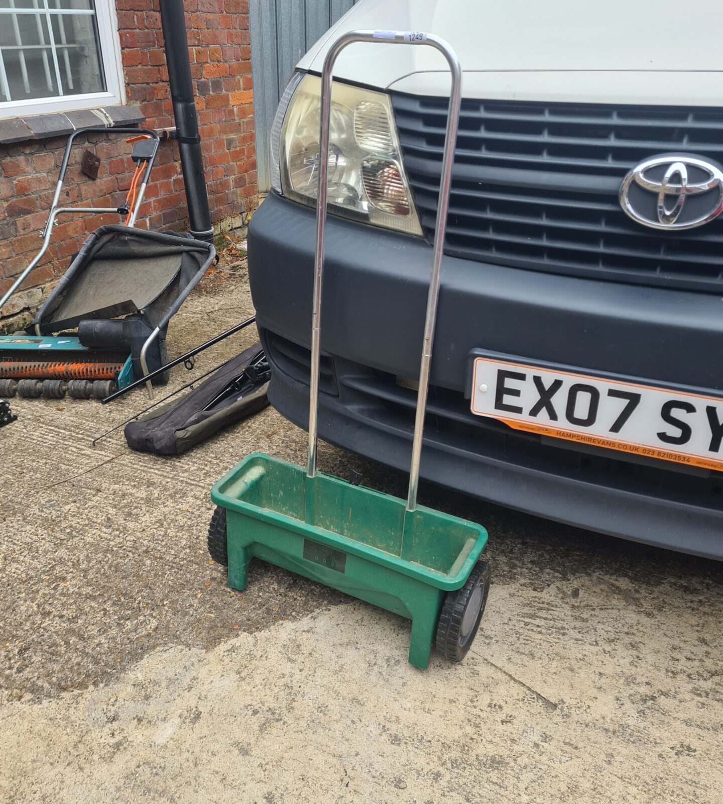 Gardenline garden seeder in a garden setting.