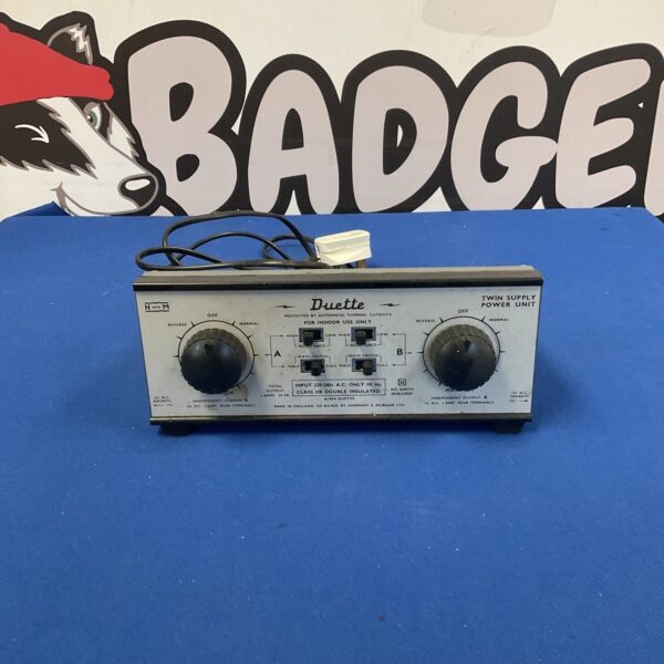 Vintage H and M Duette twin power supply unit for electronics.