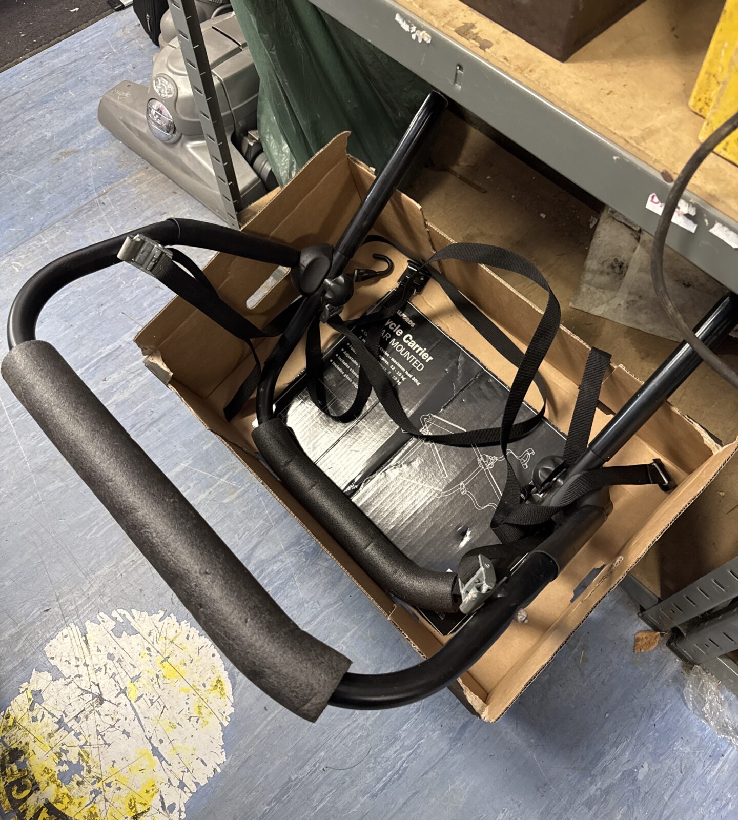 Used Halfords rear mounted cycle carrier for car transport.