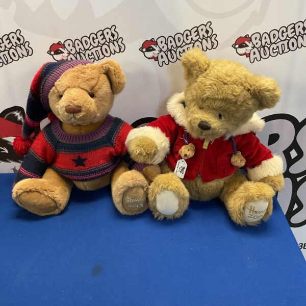 Harrods teddy bear lot, collectible plush toys