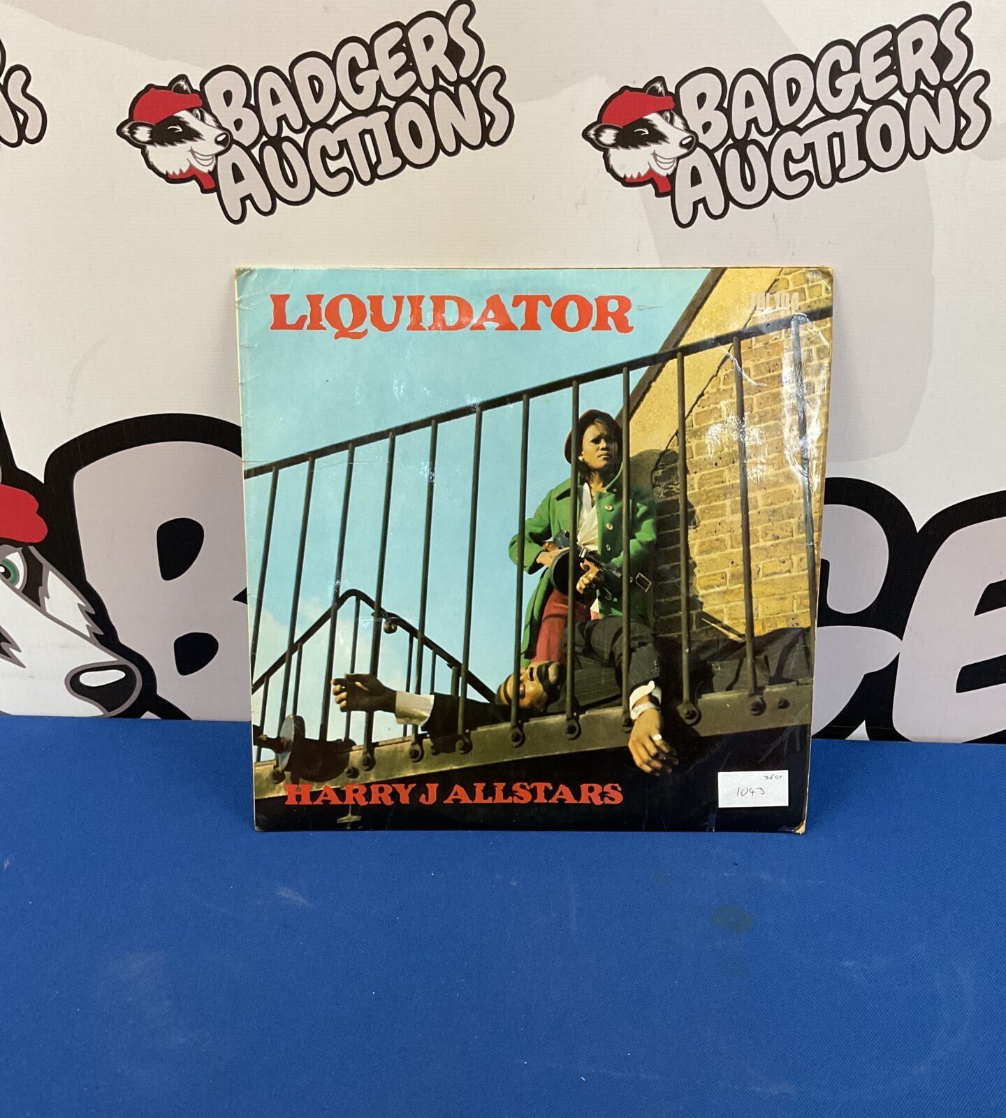 Harry J Allstars Liquidator vinyl album cover, classic reggae ska.