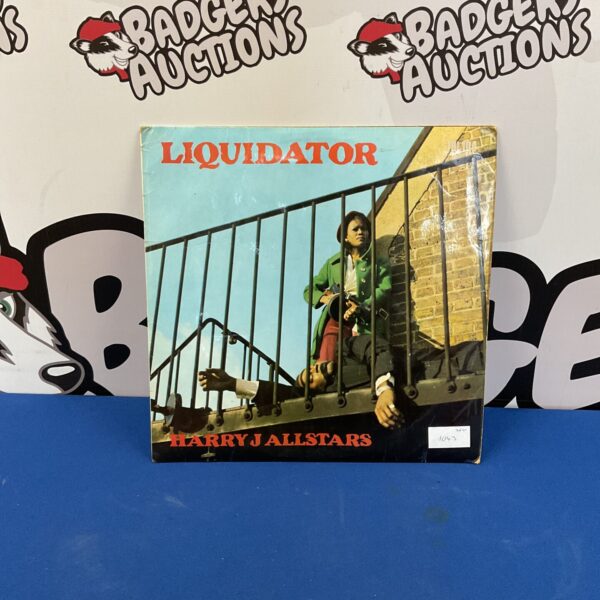Harry J Allstars Liquidator vinyl album cover, classic reggae ska.