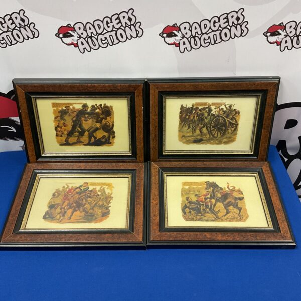 Framed set of four Harry Payne Victoria Cross gallery prints.