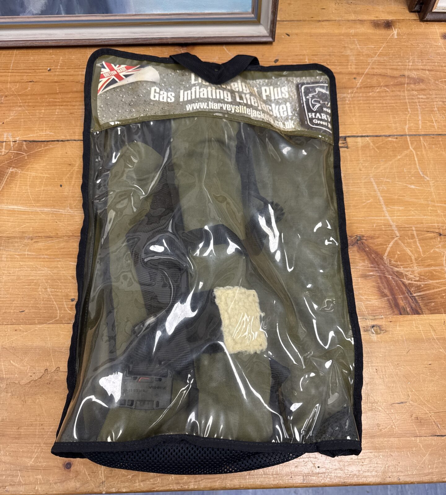 Harveys Lightweight Plus gas life jacket for boating safety.