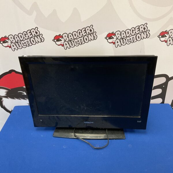 Hitachi 19 inch LCD television, compact retro TV